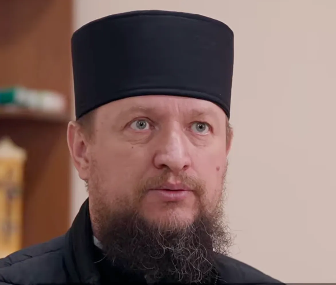 A priest in Kherson, interviewed for the film